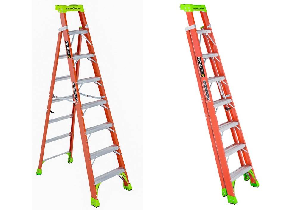 Some stepladders come with a folding mechanism