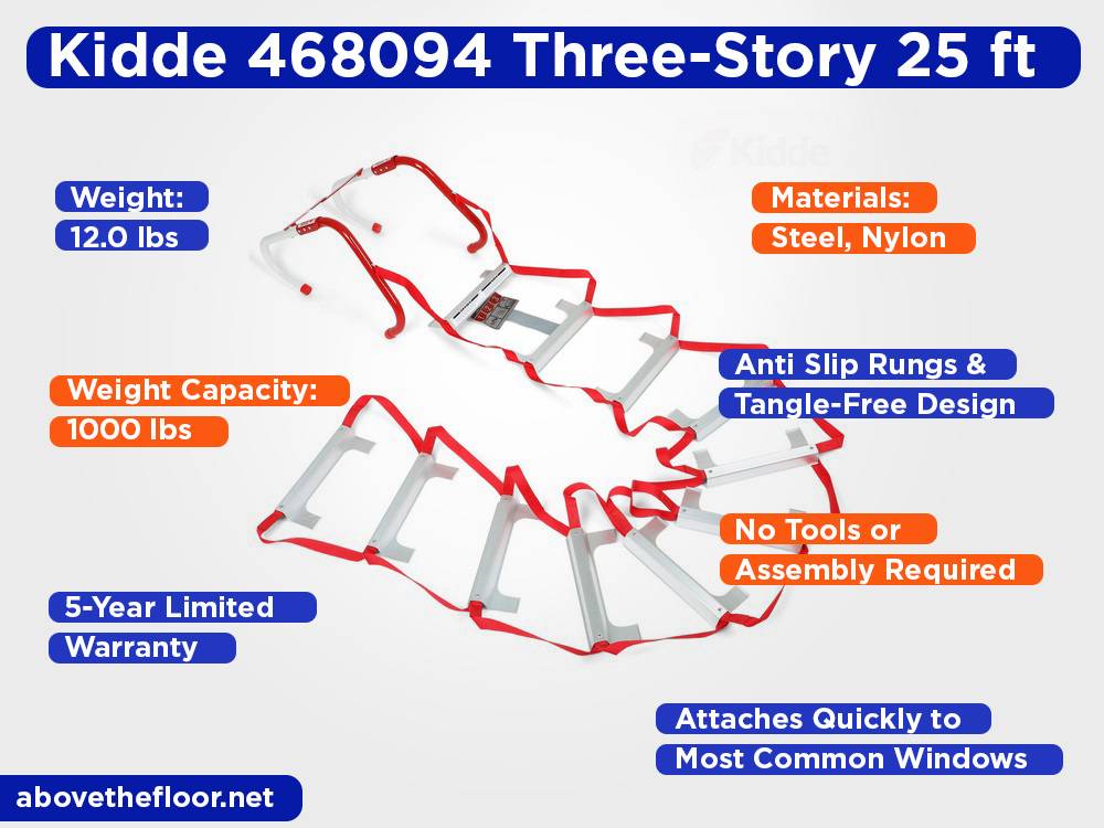 Kidde 468094 Three-Story 25 ft Review, Pros and Cons