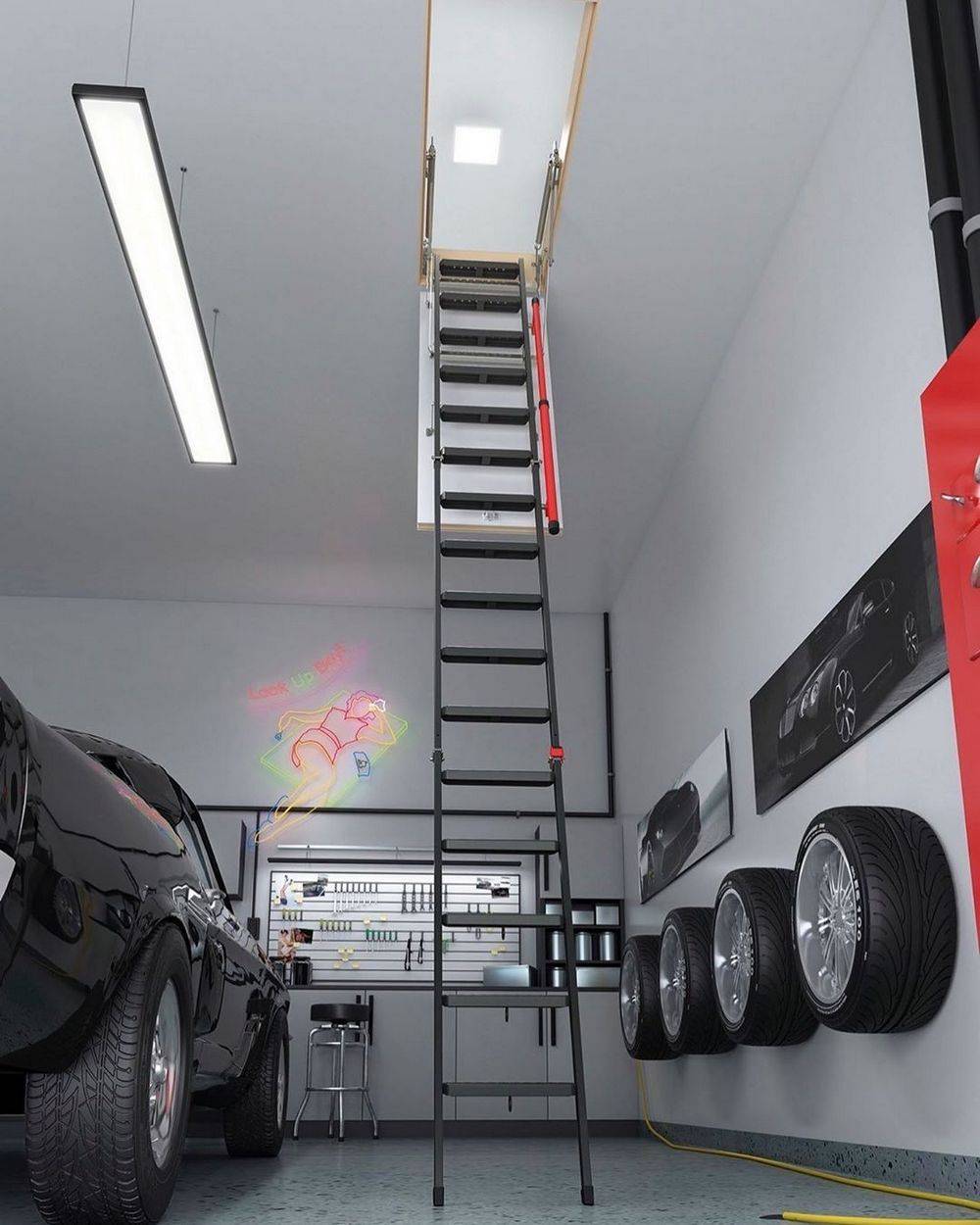 Location and Space for Attic Ladders