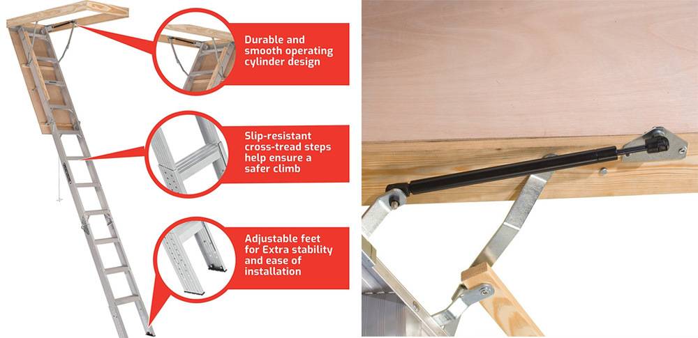 Louisville Ladder AA2210 Elite has slip resistance steps & adjustable shoes
